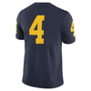 Image of #4 Michigan Wolverines Jordan Brand Limited Performance Football Jersey – Navy 2019