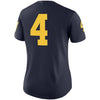 Image of #4 Michigan Wolverines Women's Game Jersey - Navy 2019