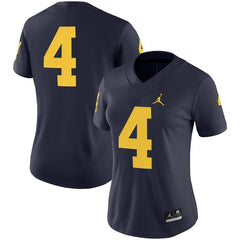 #4 Michigan Wolverines Women's Game Jersey - Navy 2019