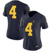 Image of #4 Michigan Wolverines Women's Game Jersey - Navy 2019