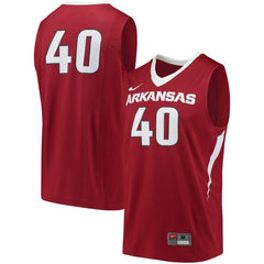 #40 Arkansas Razorbacks College Basketball Replica Jersey – Cardinal 2019