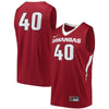 Image of #40 Arkansas Razorbacks College Basketball Replica Jersey – Cardinal 2019