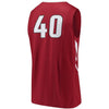 Image of #40 Arkansas Razorbacks College Basketball Replica Jersey – Cardinal 2019