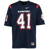 Image of #41 Samford Bulldogs Game Jersey - Navy 2019