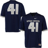 Image of #41 Utah State Aggies Game Jersey - Navy 2019