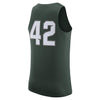 Image of #42 Michigan State Spartans Basketball Jersey - Green 2019