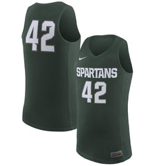 #42 Michigan State Spartans College Basketball Replica Jersey – Green 2019