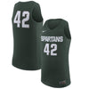 Image of #42 Michigan State Spartans College Basketball Replica Jersey – Green 2019