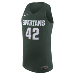 #42 Michigan State Spartans College Basketball Replica Jersey – Green 2019