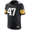 Image of #47 Iowa Hawkeyes Game Jersey – Black 2019