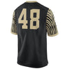 Image of #48 Wake Forest Demon Deacons Game Replica Jersey - Black 2019