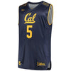 Image of #5 Cal Bears Under Armour Replica Performance Basketball Jersey – Navy 2019