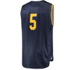 Image of #5 Cal Bears Under Armour Replica Performance Basketball Jersey – Navy 2019