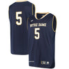 Image of #5 Notre Dame Fighting Irish Under Armour Replica Basketball Jersey – Navy 2019