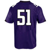 Image of #51 Northwestern Wildcats Under Armour NCAA Replica Football Jersey - Purple 2019