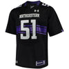 Image of #51 Northwestern Wildcats Under Armour Premier Performance Football Jersey – Black 2019