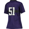 Image of #51 Northwestern Wildcats Under Armour Women's Replica Football Jersey - Purple - 2019