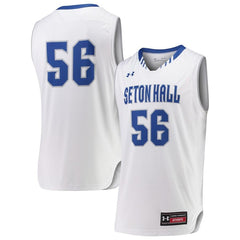 #56 Seton Hall Pirates Under Armour Replica Basketball Jersey - White 2019