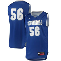 #56 Seton Hall Pirates Under Armour Replica Performance Basketball Jersey – Royal 2019