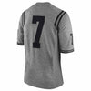 Image of #7 LSU Tigers Gridiron Gray Limited Football Jersey - Heather Gray 2019