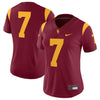 Image of #7 USC Trojans Women's Game Jersey - Cardinal 2019