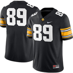 #89 Iowa Hawkeyes Game Jersey – Black 2019