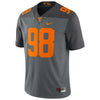 Image of #98 Tennessee Volunteers Limited Football Jersey - Gray 2019