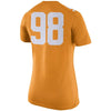 Image of #98 Tennessee Volunteers Women's Game Replica Football Jersey - Tennessee Orange 2019