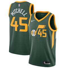 Donovan Mitchell Utah Jazz/19 Swingman Jersey Green – Earned Edition 2019