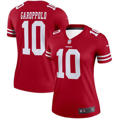 Jimmy Garoppolo San Francisco 49ers Women's Legend Jersey – Scarlet 2019