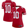 Image of Jimmy Garoppolo San Francisco 49ers Women's Legend Jersey – Scarlet 2019