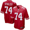 Image of Joe Staley San Francisco 49ers Player Game Jersey – Scarlet 2019