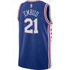 Image of Joel Embiid Philadelphia 76ers Swingman Jersey Royal - Icon Edition 2019