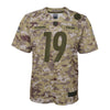 Image of JuJu Smith-Schuster Pittsburgh Steelers Youth Salute to Service Game Jersey - Camo 2019