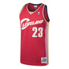 Image of LeBron James Cleveland Cavaliers Mitchell &amp; Ness 2003-04 Hardwood Classics Swingman Jersey - Wine 2019