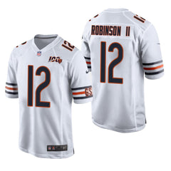 Men Chicago Bears #12 Allen Robinson 100th Season Game Jersey - White