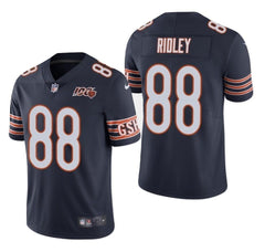 Men's Chicago Bears #88 Riley Ridley 100th Season Limited Jersey - Navy