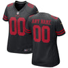 Image of San Francisco 49ers Women's Alternate Custom Game Jersey – Black 2019