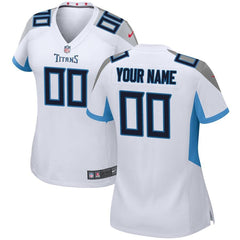 Tennessee Titans Women's Custom Game Jersey – White 2019
