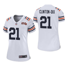 Women's Bears Ha Ha Clinton-Dix 100th Season Jersey - White