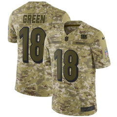 A.J. Green Cincinnati Bengals Salute to Service Limited Jersey – Camo 2019