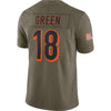 Image of A.J. Green Cincinnati Bengals Salute To Service Limited Jersey - Olive 2019