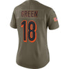 Image of A.J. Green Cincinnati Bengals Women's Salute to Service Limited Jersey - Olive 2019