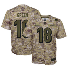 A.J. Green Cincinnati Bengals Youth Salute to Service Game Jersey - Camo 2019