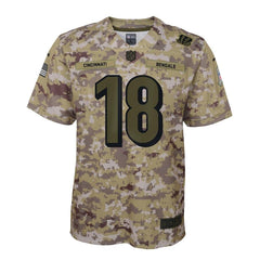 A.J. Green Cincinnati Bengals Youth Salute to Service Game Jersey - Camo 2019