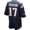 Image of Aaron Dobson New England Patriots Game Jersey - Navy Blue 2019