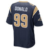 Image of Aaron Donald Los Angeles Rams Super Bowl LIII Bound Game Jersey – Navy 2019