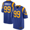 Image of Aaron Donald Los Angeles Rams Youth Game Jersey - Royal 2019