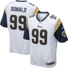 Image of Aaron Donald Los Angeles Rams Youth Game Jersey - White 2019