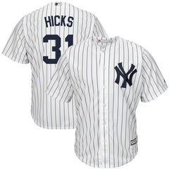 Aaron Hicks New York Yankees Majestic Home Cool Base Replica Player Jersey - White 2019